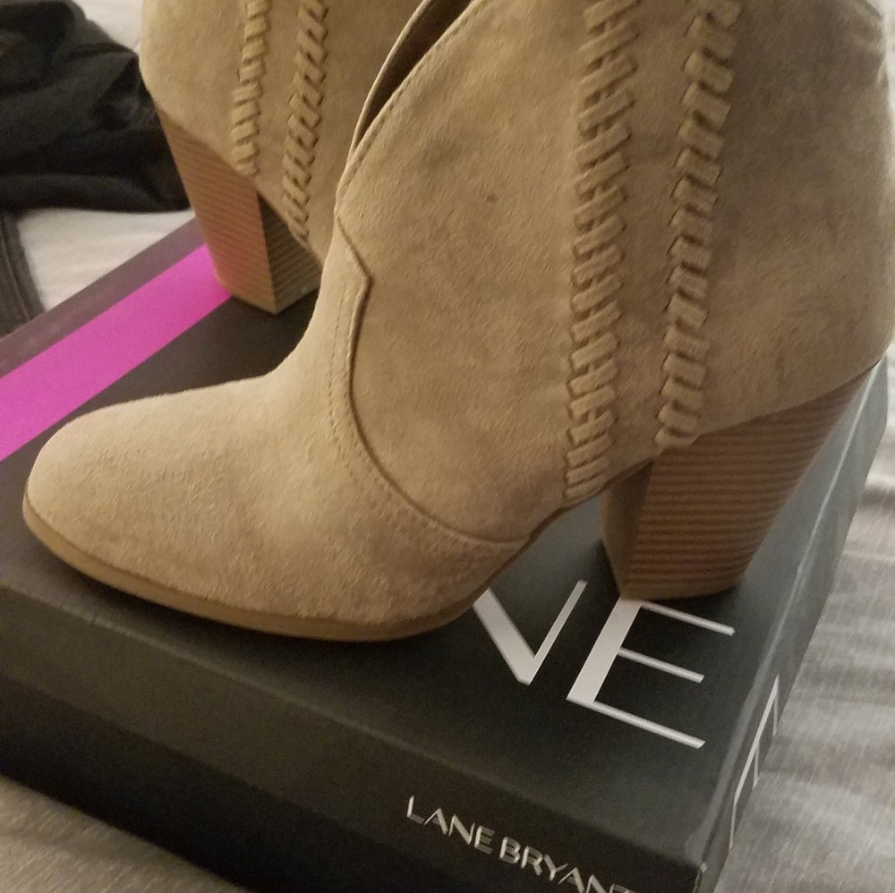 Taupe ankle boots